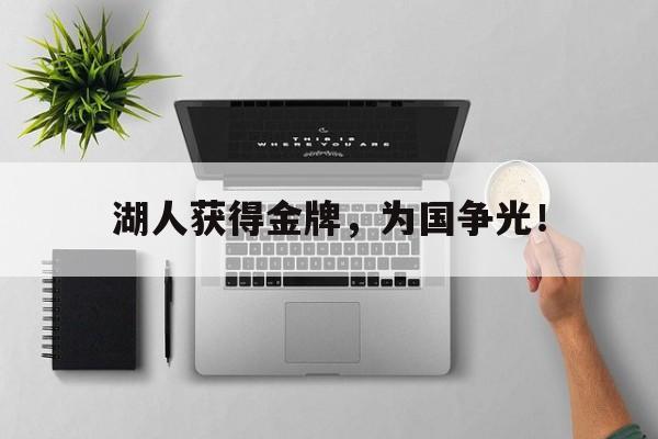电子竞技体育中国-湖人获得金牌，为国争光！